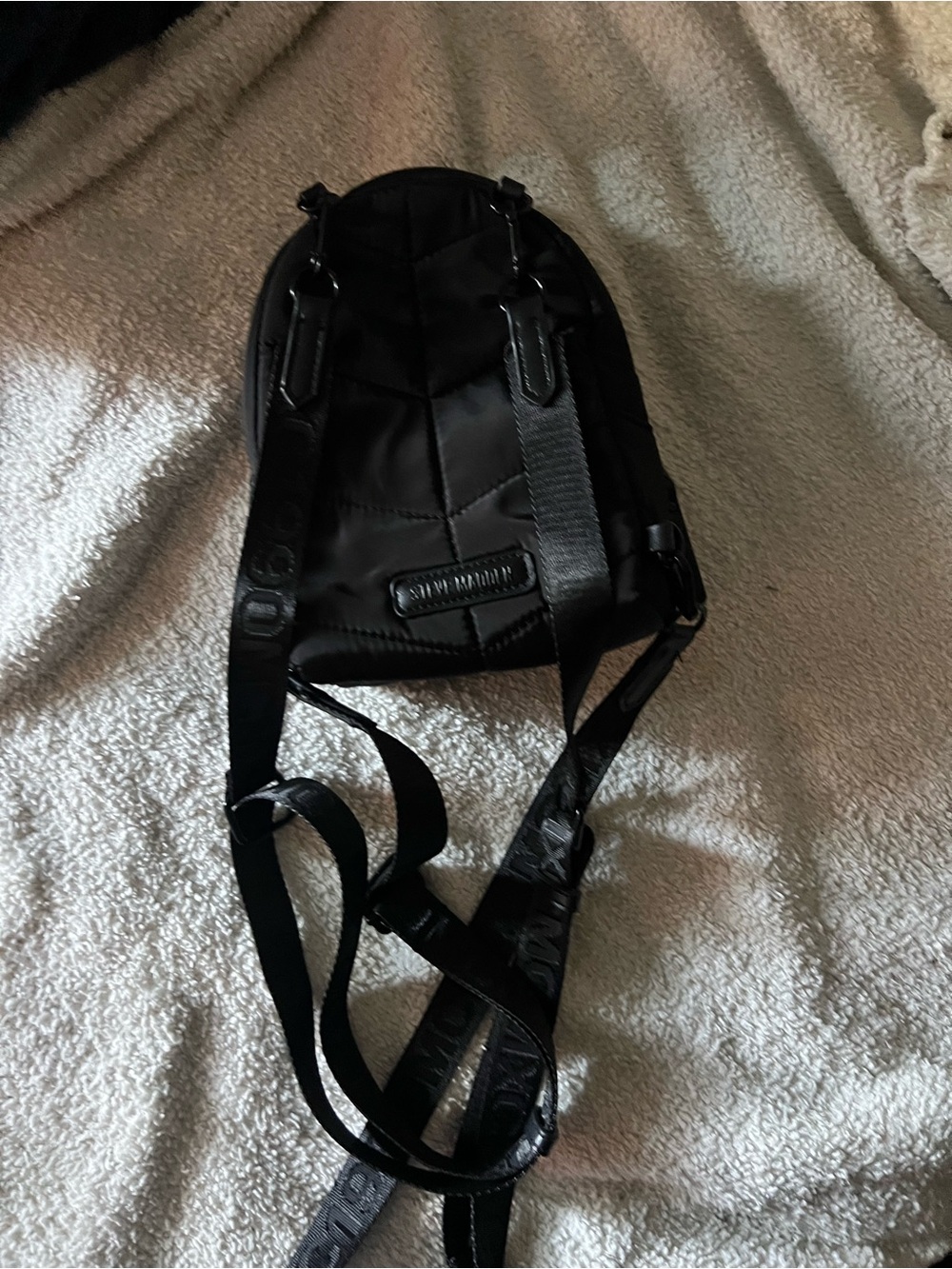 Black Steve Madden Mini Backpack - Picture 3 of 4